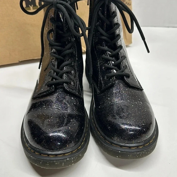 Dr Martens Docs Boots Lace Up Combat Shoes Cosmic Glitter Purple Women's Size 6 - Picture 4 of 15